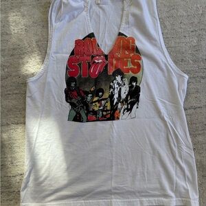 Rolling Stones graphic print sleeveless tank top sz M